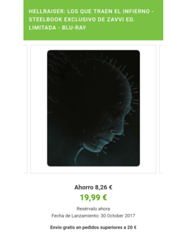 Hellraiser ( reservas abiertas )