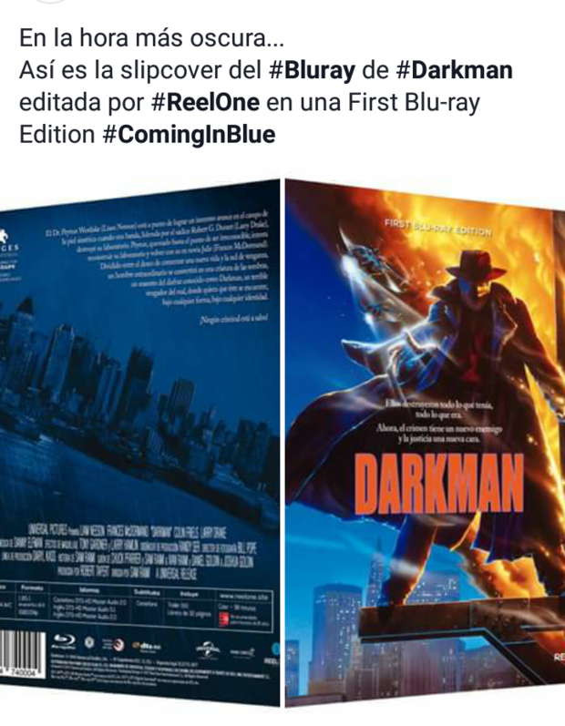 Darkman Slipcover Bluray