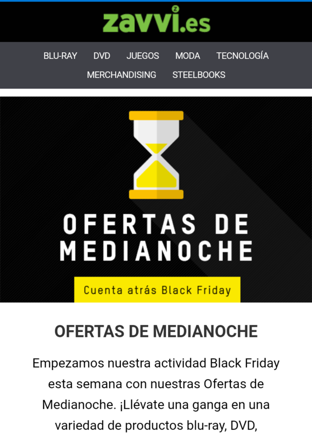 Ofertas Zavvi Medianoche