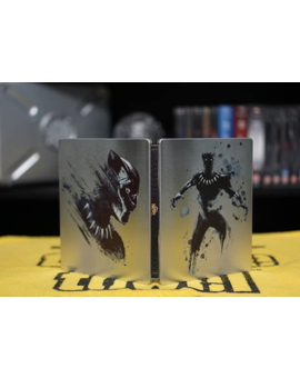 Ahora black phanter steelbook diseño completo por fuera