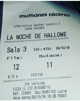 ¡ La Noche De Halloween ! mis impresiones