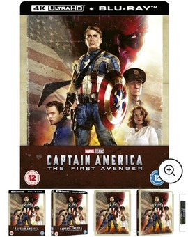 Capitán América El Primer Vengador steelbook Zavvi