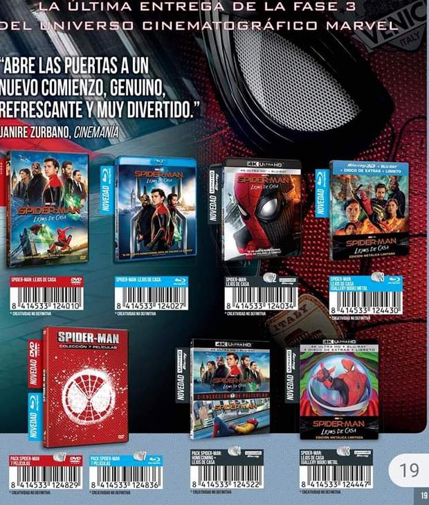 Carátulas SpiderMan Lejos De Casa