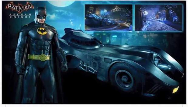 El nuevo dlc de arkham knight basado en el traje y coche de Tim Burton