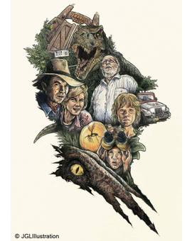 Ilustración Jurassic Park