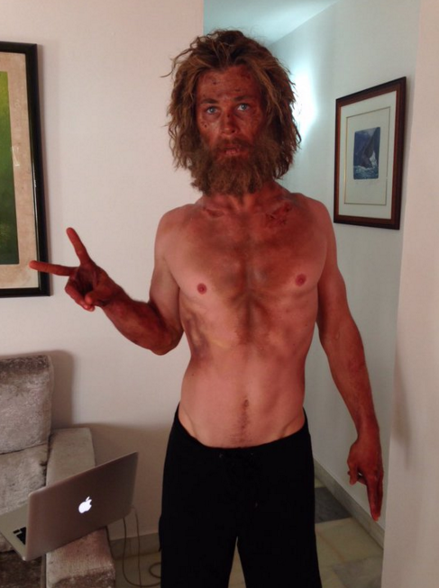 Foto del día: Así adelgazó Chris Hemsworth para ‘En el corazón del mar’