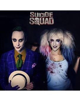 Sheldon y Amy como el Joker y Harley Quinn.
