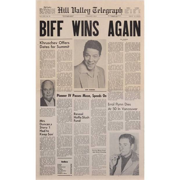 Portada de periodico Biff gana otra vez (Para el que se lo quiera bajar ;D)