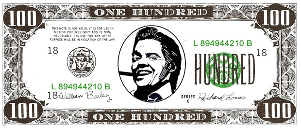 Billete 100 $ Biff Tannen (El que trae el libro creo que es de 50$)