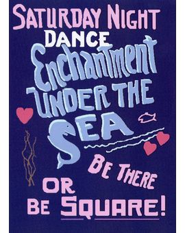 Cartel Baile del encatamiento bajo el mar!