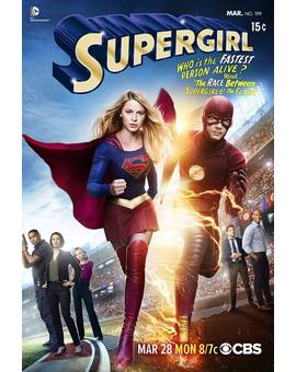 Póster del crossover entre Supergirl y The Flash. 