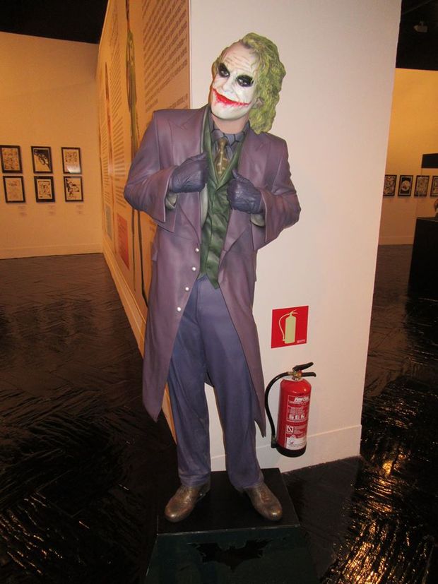 Figura tamaño real Joker Ledger Exposicion UNIVERSO DC MADRID