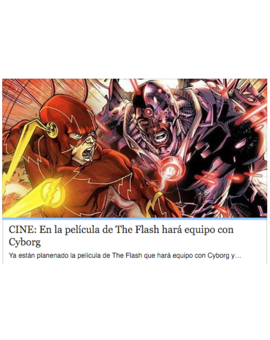 En la película de The Flash hará equipo con Cyborg