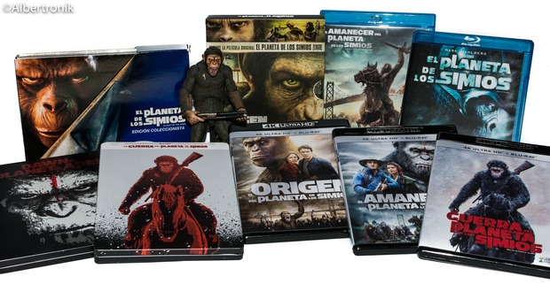 Mi colección El Planeta de los Simios. BD-UHD 4k