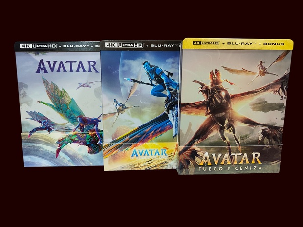 Trilogía Avatar - UHD 4k Steelbook 