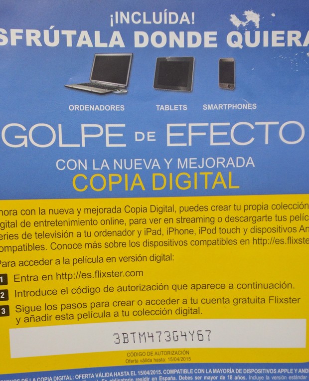 Regalo copias digitales Warner