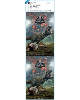 Aprende inglés con Jurassic World