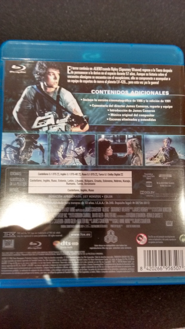 Esta edición de Aliens no aparece en Mubis 2/2