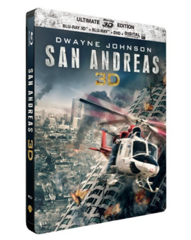 San Andreas [Steelbook Edition limitée - Blu-ray 3D + Blu-ray + DVD + Copie Digitale HD]