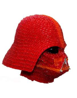 Darth gummy , casco hecho con ositos de gominolas omg