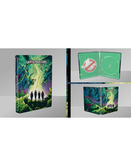 Frontal,trasera e interior Steelbook Ghostbusters 2016
