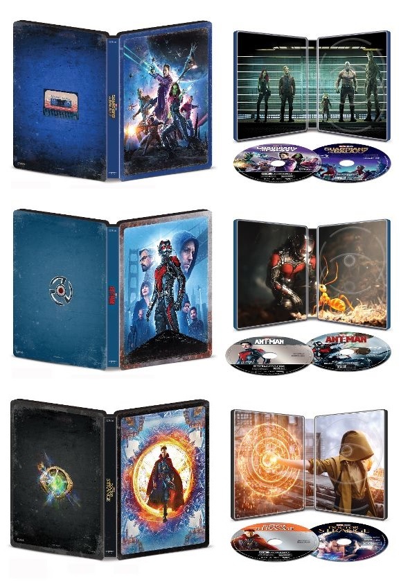 Próximos steelbook uhd Marvel (Guardianes de la galaxia, Ant-Man y Doctor Extraño)