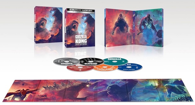  Godzilla/Kong 5-Film Collection (2014-2024) 4K UHD + Disco de extras