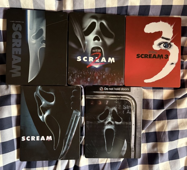 Hoy me ha llegado este pack de Scream steelbook 
