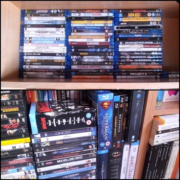 Mi colección de Blu-Rays que comencé el 8 de Agosto