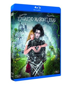 Carátula de la edición 25 Aniversario de "Edward Scissorhands", según amazon.es