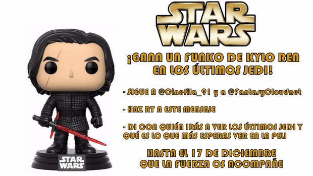Sorteo de un FunkoPop Pop de Kylo Ren