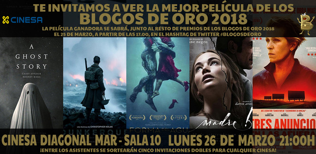 Para los que sois de Barcelona y queráis una entrada doble para ver a la ganadora de los #BlogosDeOro: