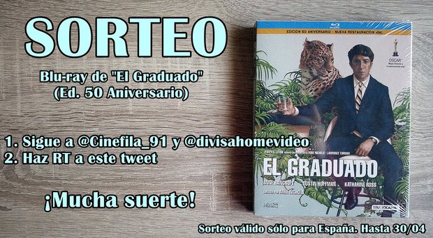 Sorteo de 1 copia en blu-ray de "El Graduado"