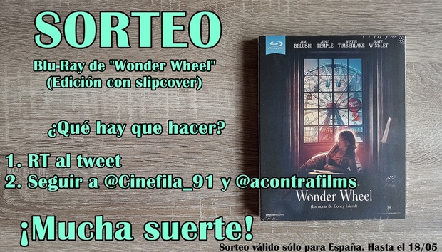 Sorteo de 1 Blu-Ray de "Wonder Wheel"