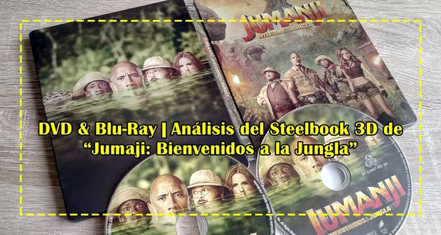 Análisis del Steelbook 3D/2D de "Jumanji: Welcome to the Jungle"