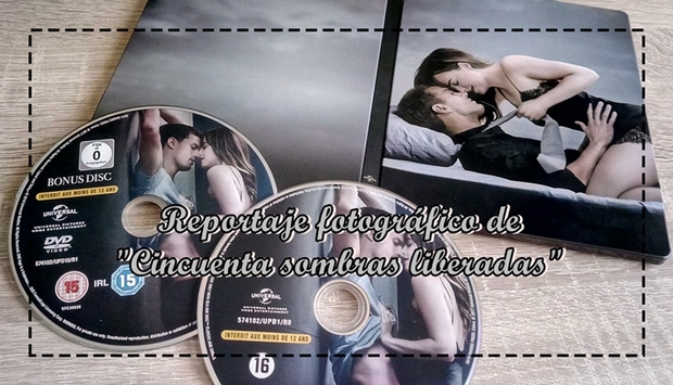 Reportaje fotográfico de Steelbook "Cincuenta sombras liberadas"