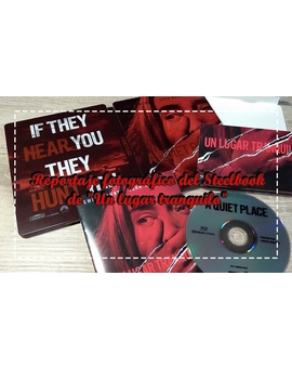 Reportaje fotográfico del Steelbook de "Un lugar tranquilo"