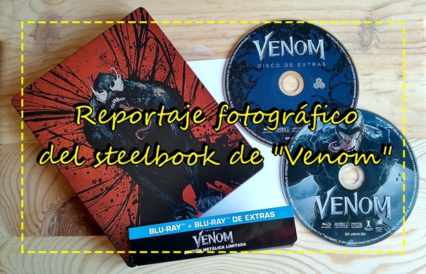 Reportaje fotográfico del Steelbook de "Venom" (de venta exclusiva en Game)