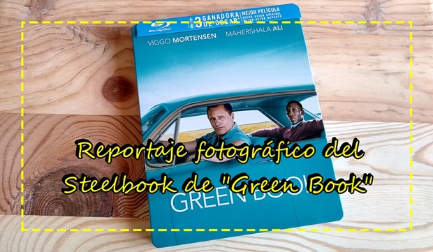 Reportaje fotográfico del steelbook de "Green Book"