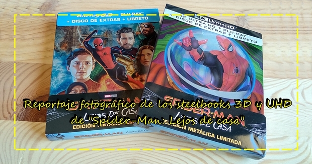 Reportaje fotográfico de los Steelbook 3D y 4K de "Spider-man: lejos de casa"