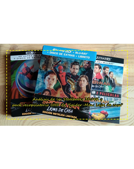 Análisis de los Steelbook 3D/4K y el pack recopilatorio 4K de "Spider-Man: Lejos de casa"