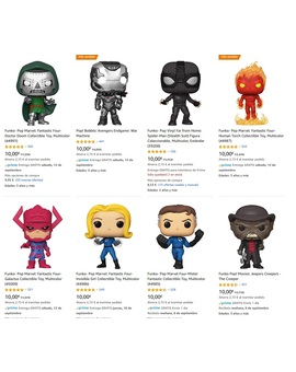 Selección de Funkos a 7,27€