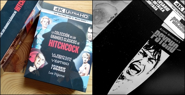 Reportaje fotográfico del Pack 4K de Hitchcock y el Steelbook 4K de Psicosis