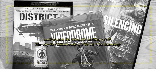 Análisis de "District 9" (4K), "Videodrome" (BD) y "The Silencing" (DVD)