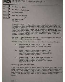 'Regreso al futuro': Así fue la carta a Spielberg que casi hace que cambien el título por 'Space Man From Pluto'