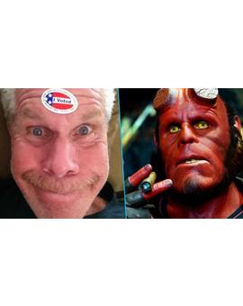 De naranja a rojo: Ron Perlman presenta su candidatura a la Presidencia de EEUU para el 2020