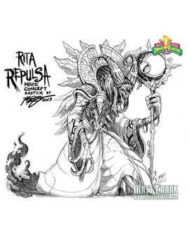 'Power Rangers': Este concept art de Rita Repulsa muestra a una villana completamente distinta