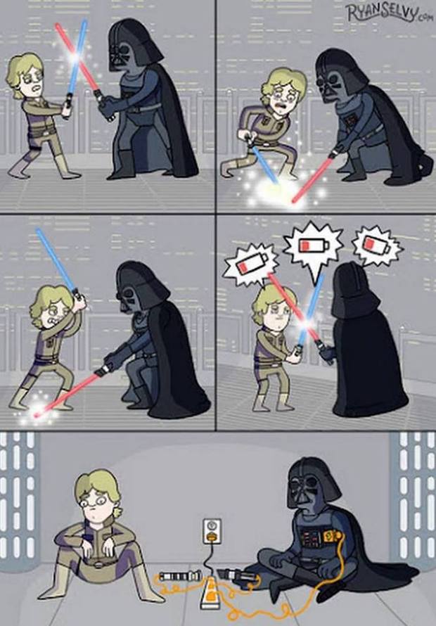 Humor de domingo: Lo que George Lucas no quiso mostrarnos