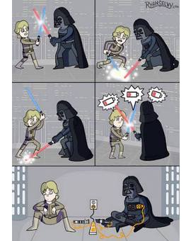 Humor de domingo: Lo que George Lucas no quiso mostrarnos