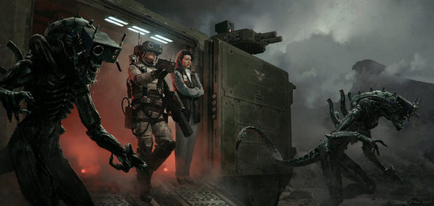 Nuevo y curioso concept art de la 'Alien' de Neill Blomkamp que nunca veremos